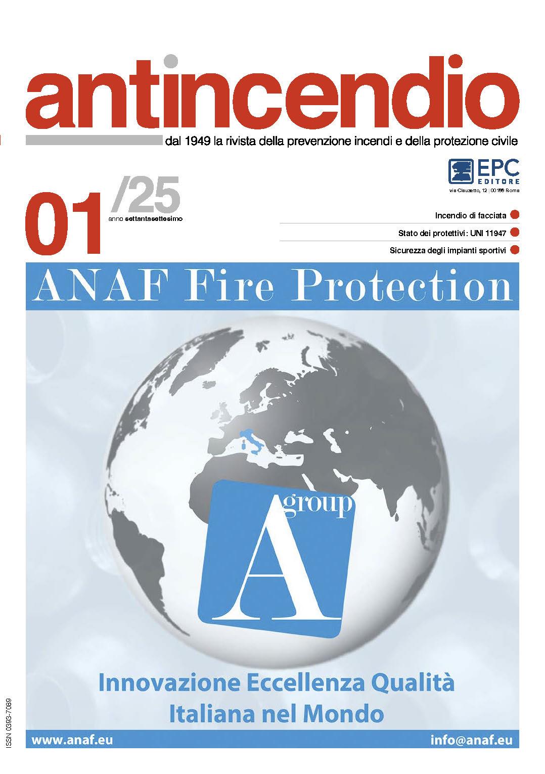 	ANAFGROUP: Siamo presenti sulla Copertina di ANTINCENDIO 2025!